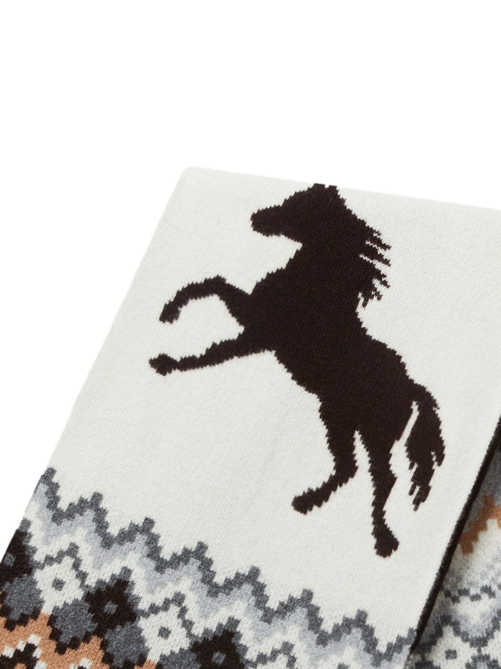 fair isle-knit scarf - 2