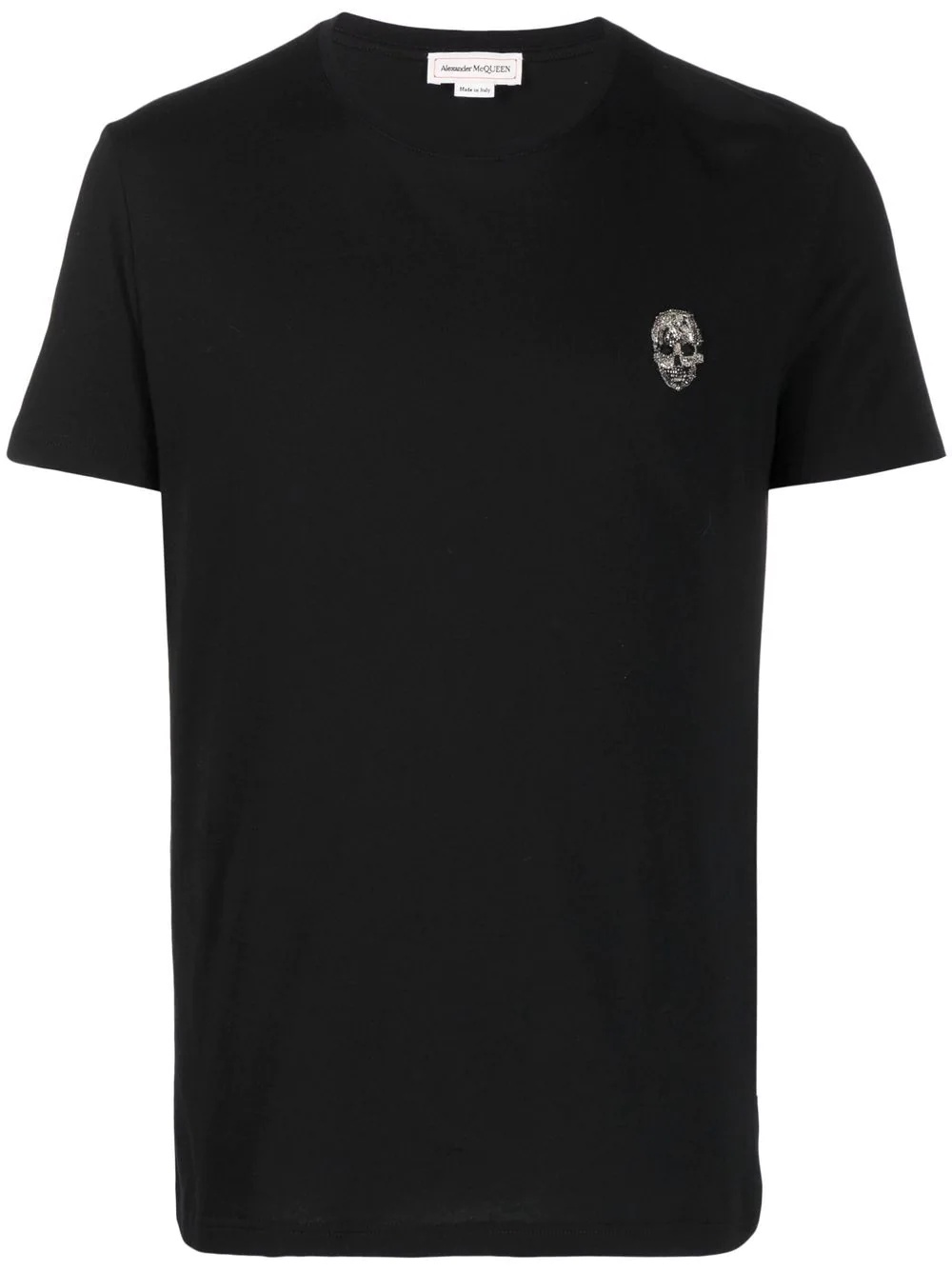 skull patch cotton T-shirt - 1