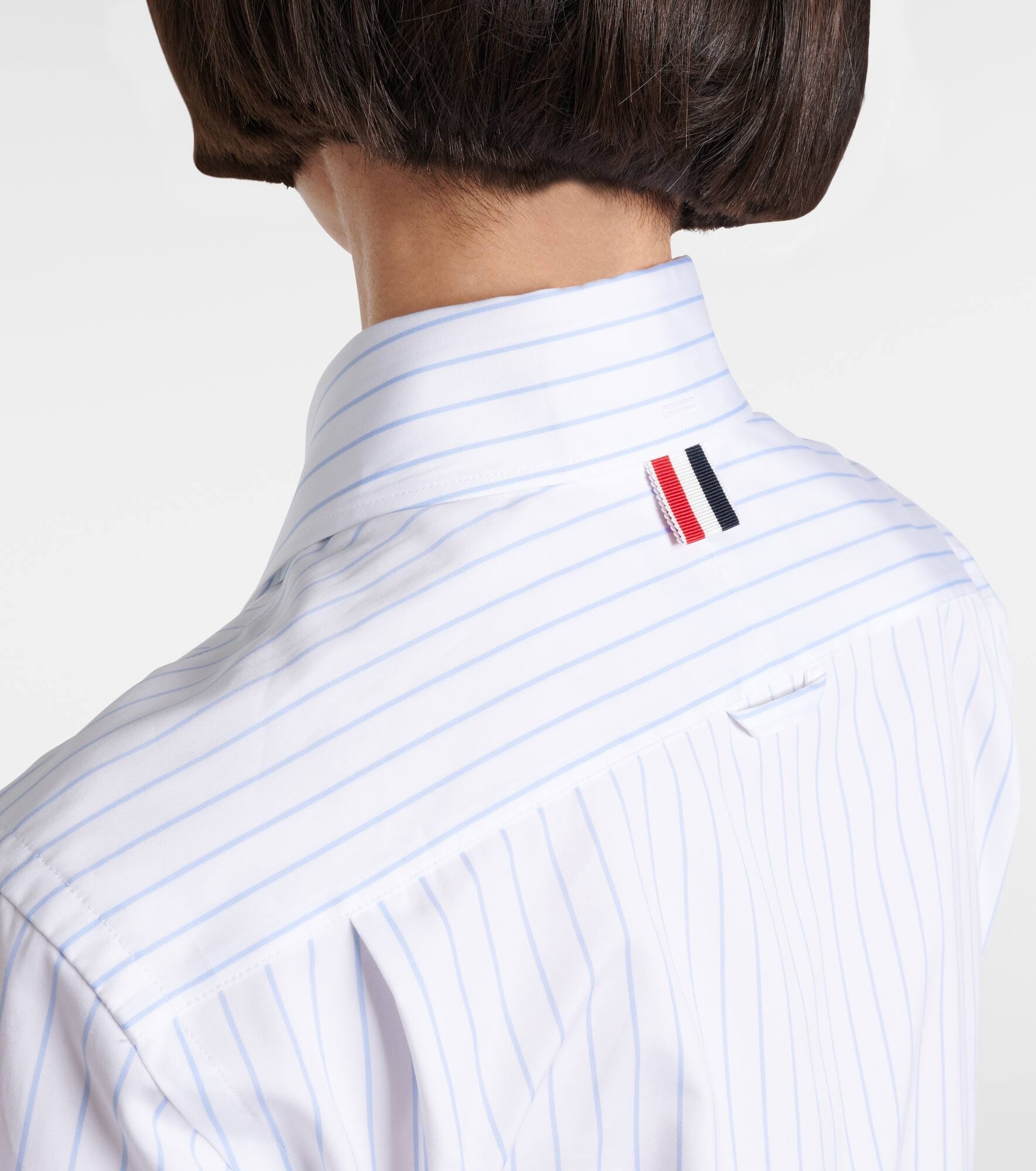 Pinstripe cotton poplin shirt - 6