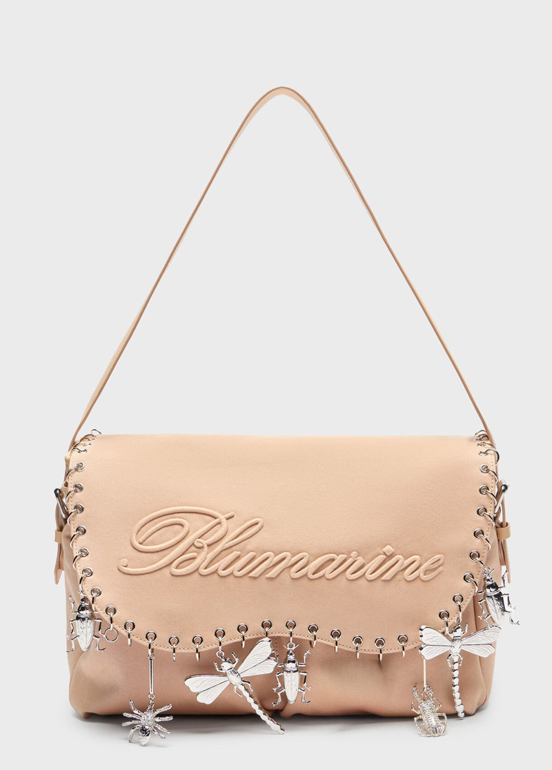 Blumarine LARGE MESSENGER BAG WITH CHARMS outlook
