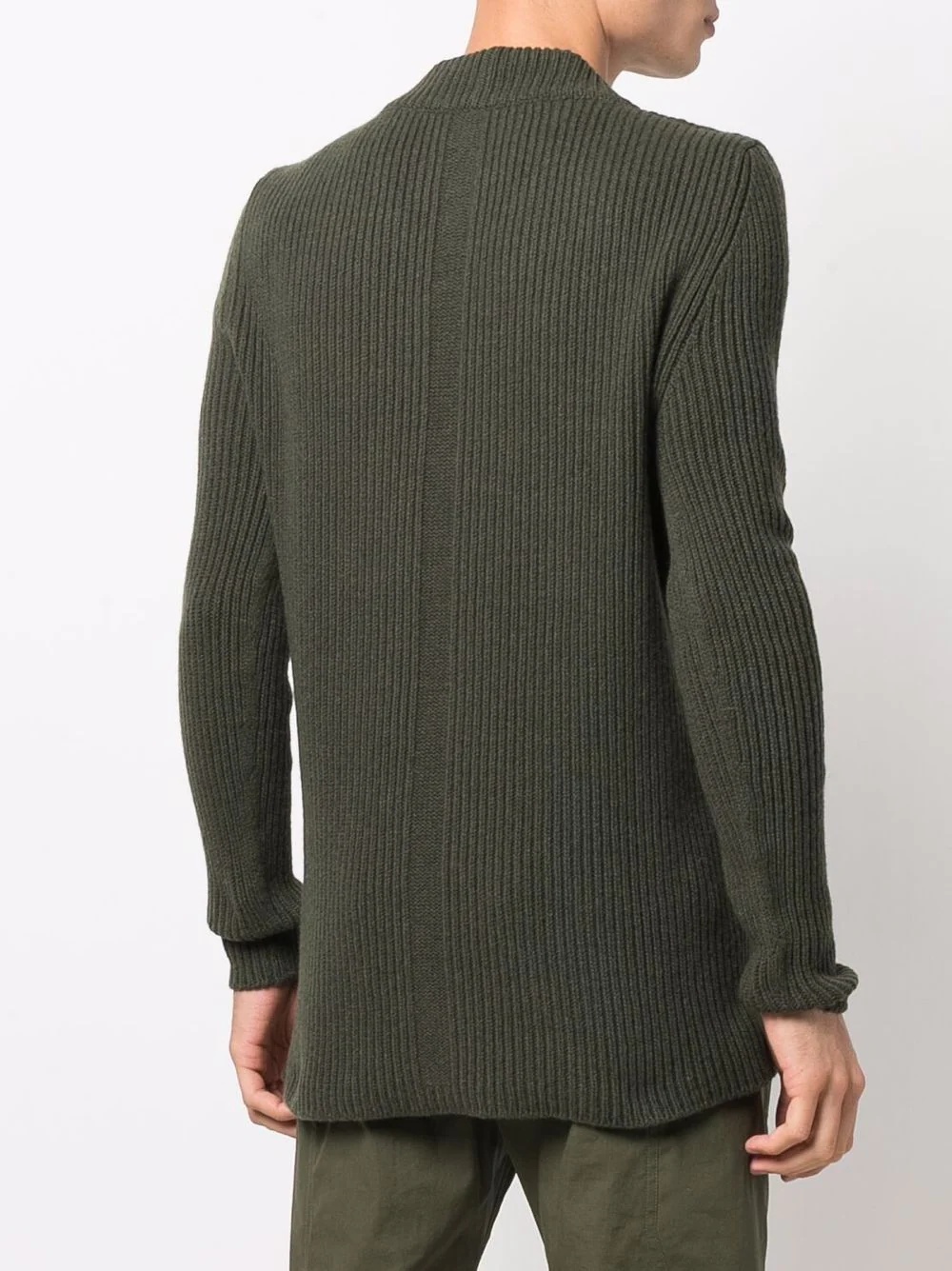 cashmere-blend ribbed knit jumper - 4