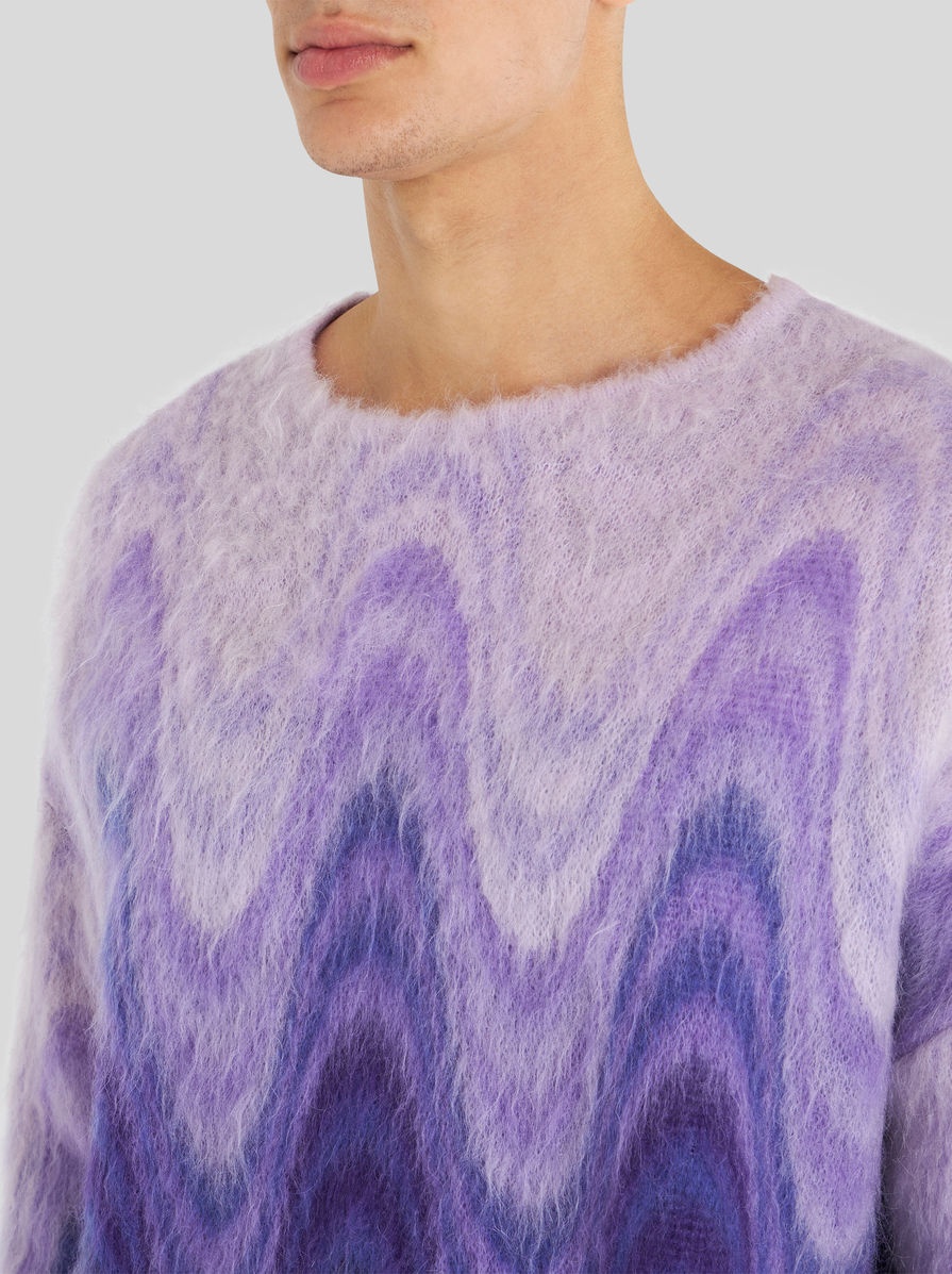 ROUND NECK JUMPER WITH DEGRADÉ WAVES - 3