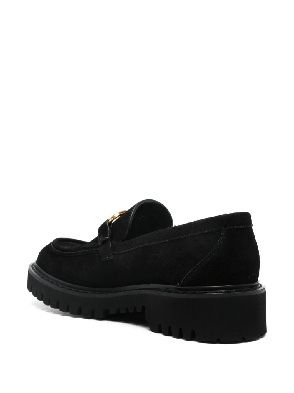 VLogo suede loafers - 3