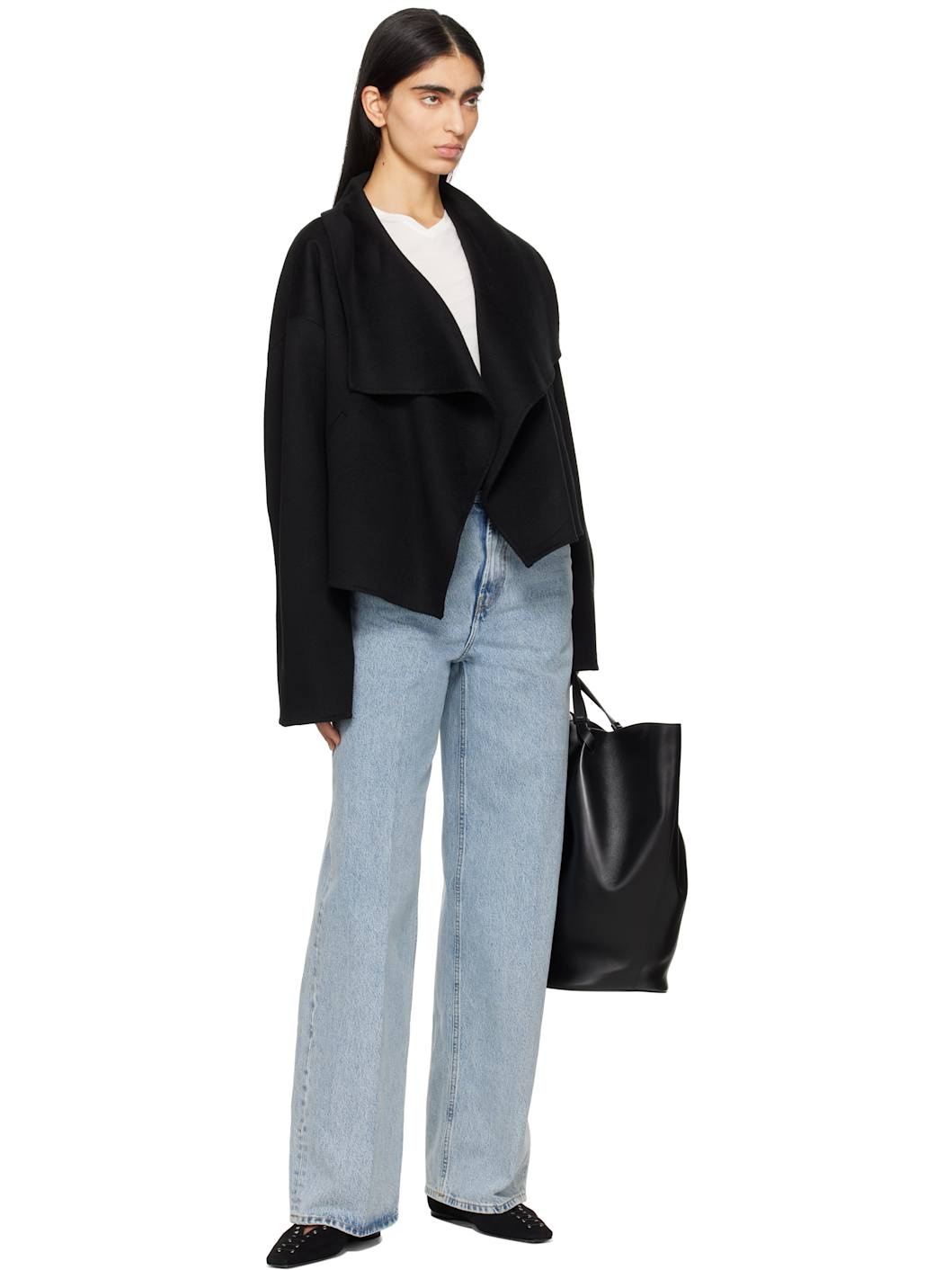 Blue Wide Leg Jeans - 5