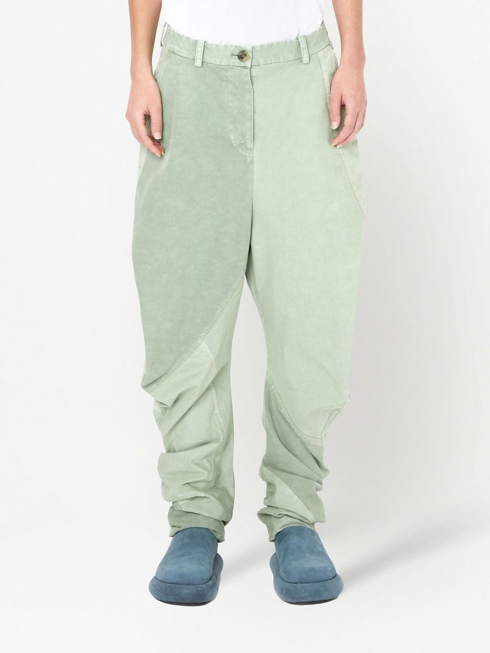 twisted cotton trousers - 3