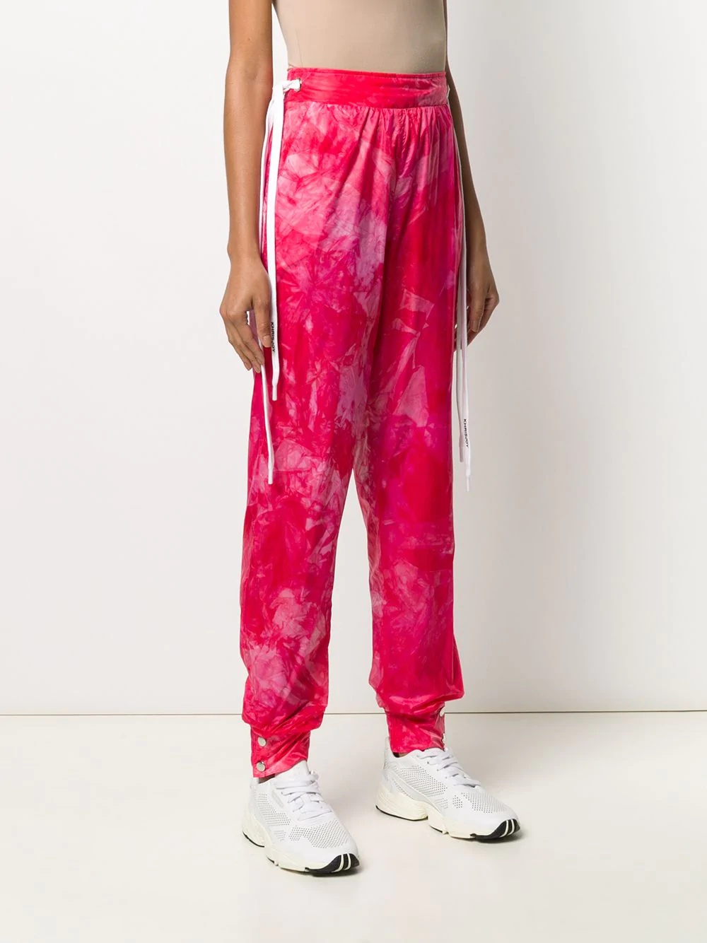 tie dye drawstring track pants - 3