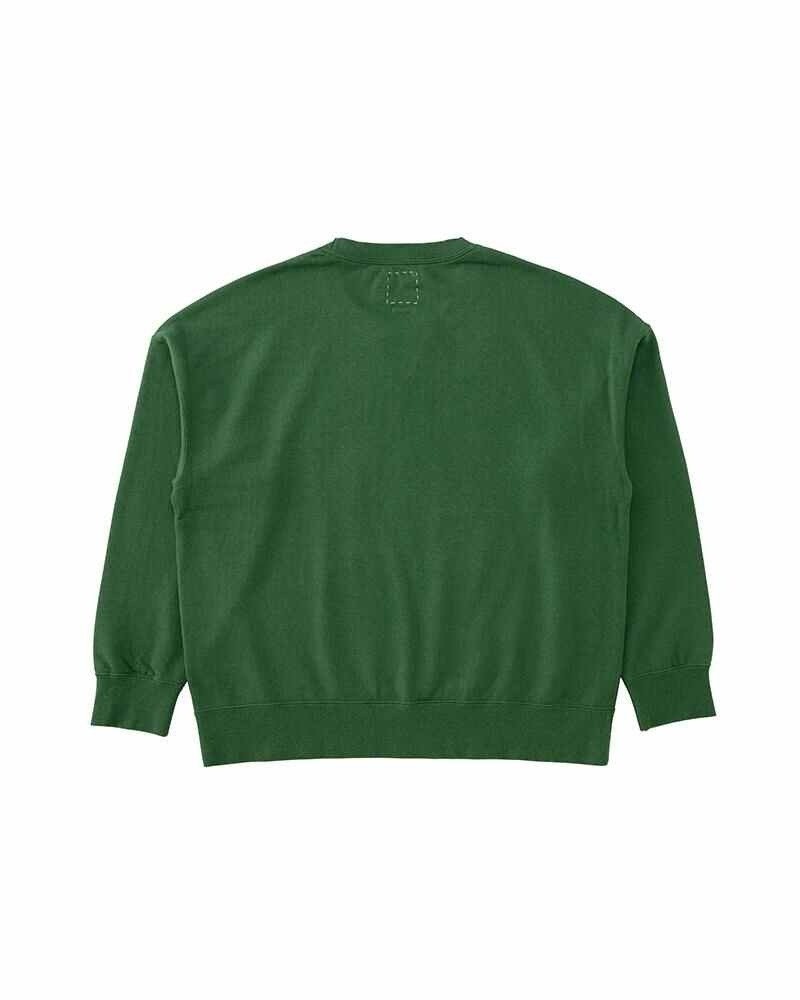 visvim CAMPUS SWEAT L/S (C/WS) GREEN outlook