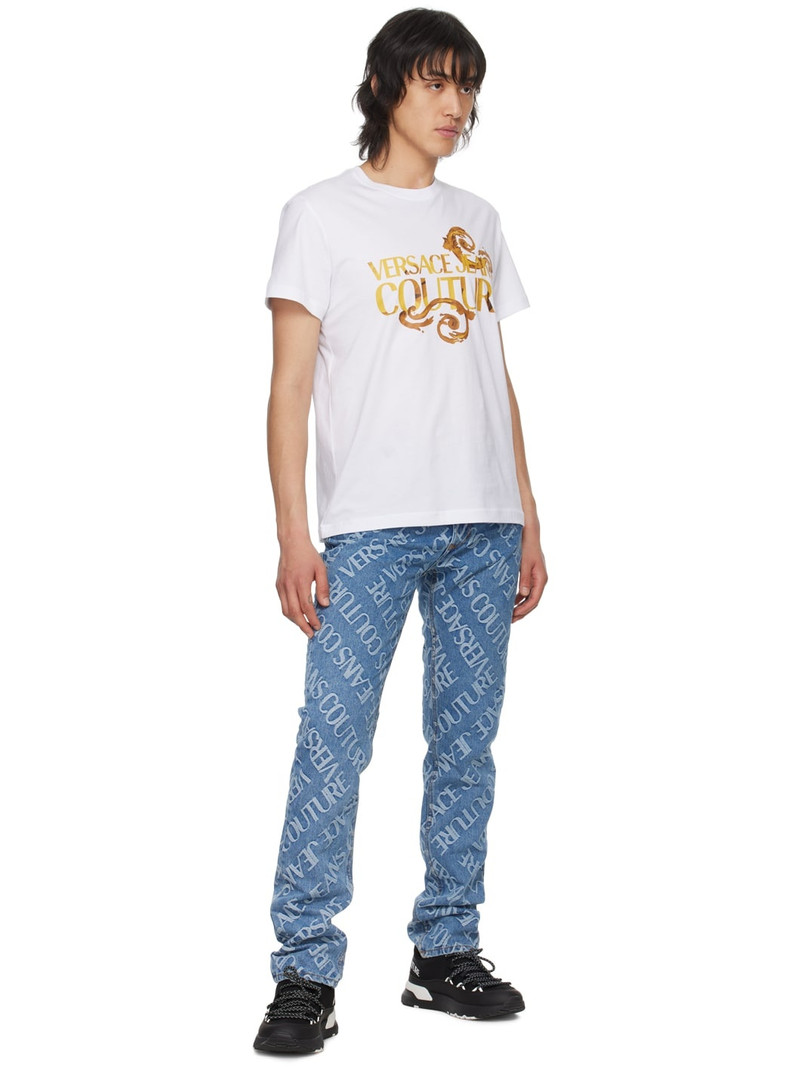 White Watercolor Couture T-Shirt 4