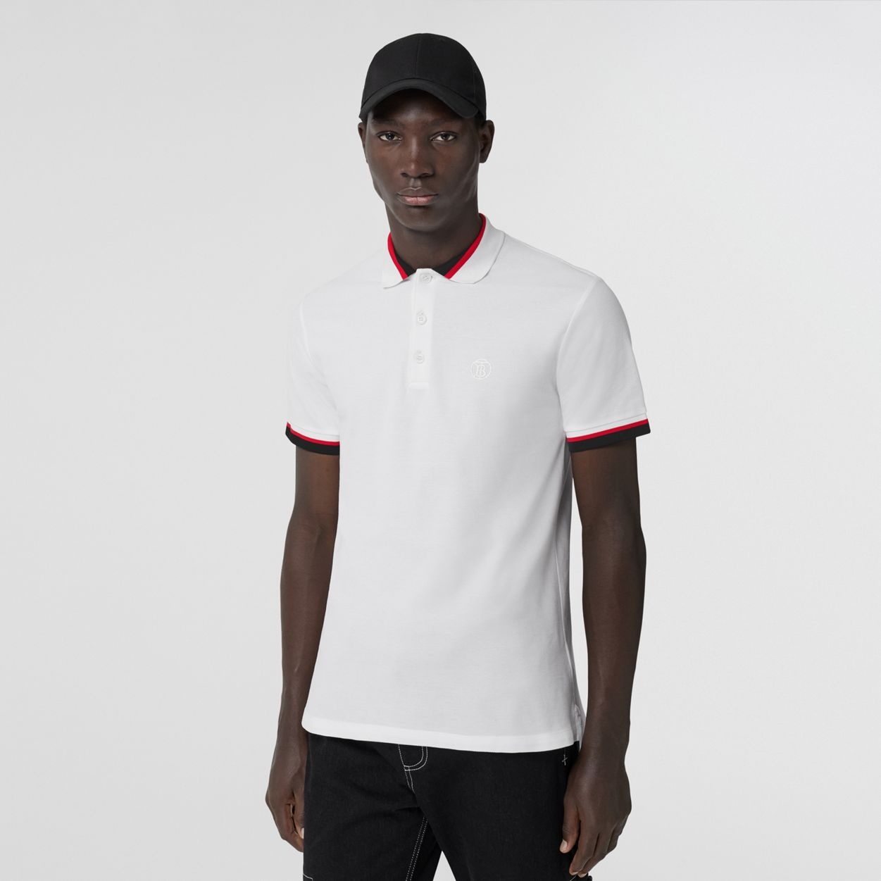 Monogram Motif Cotton Piqué Polo Shirt - 5