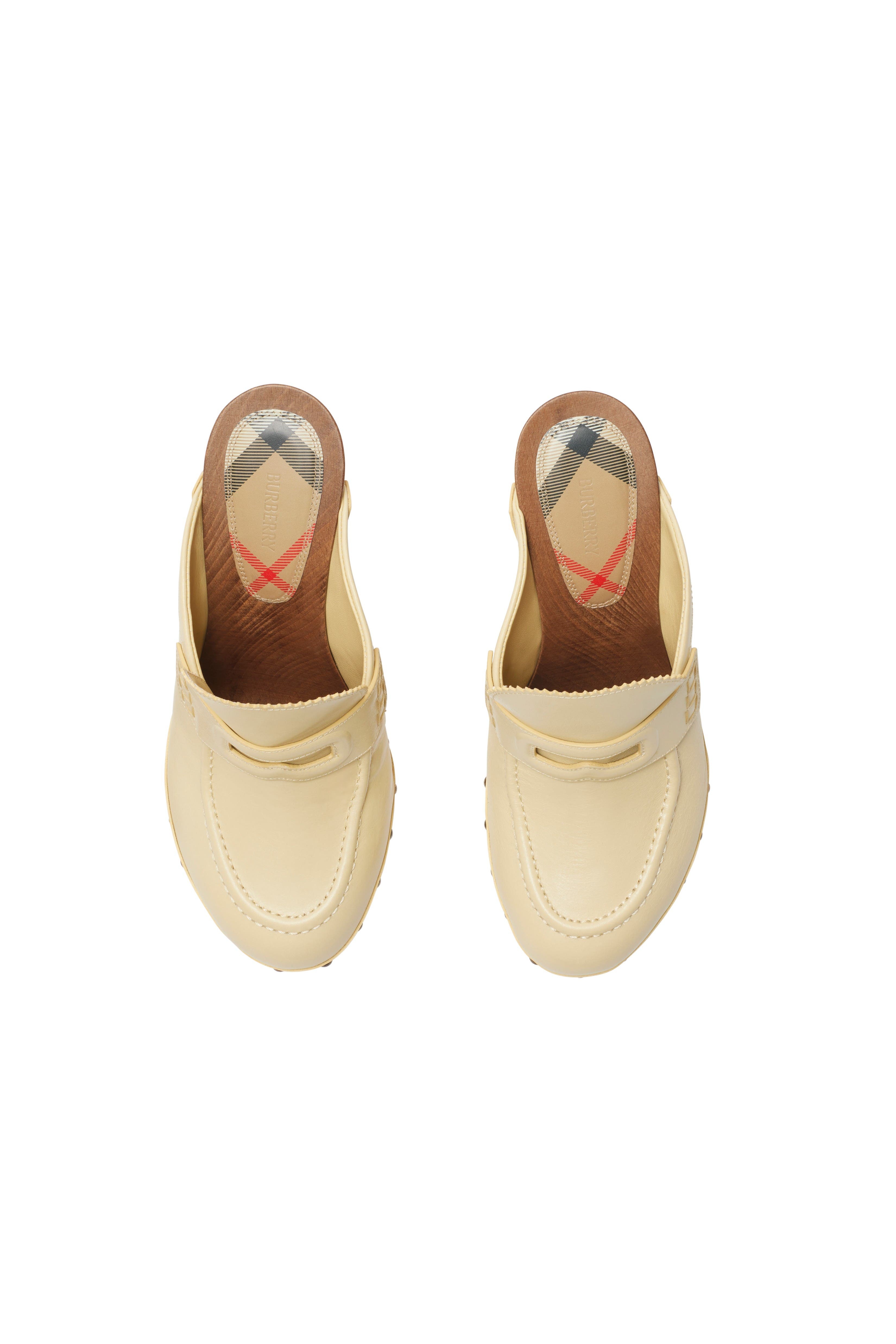 burberry Leather Potter Clogs in Bake at Nordstrom - 5