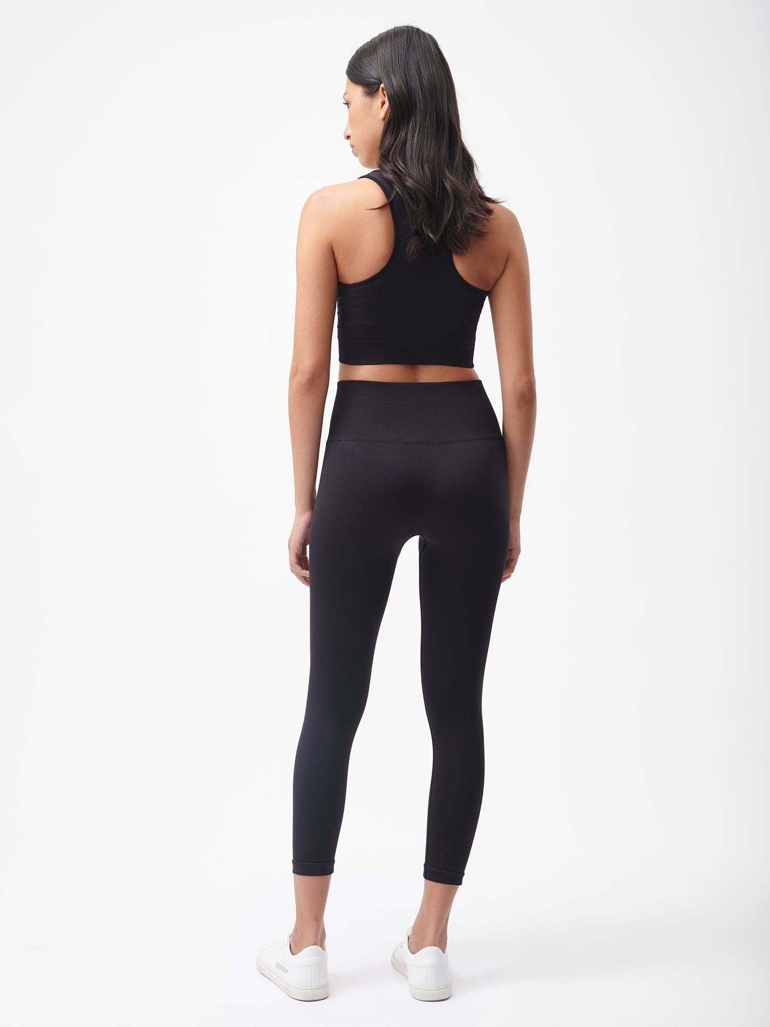 Women's Plant-Stretch Compressive 7/8 Leggings - Black - 3