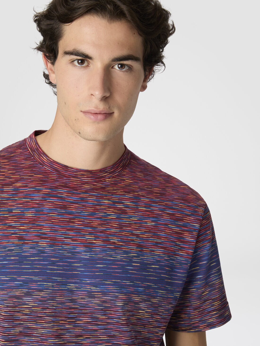 T-Shirt with Faded Flame Pattern - 5