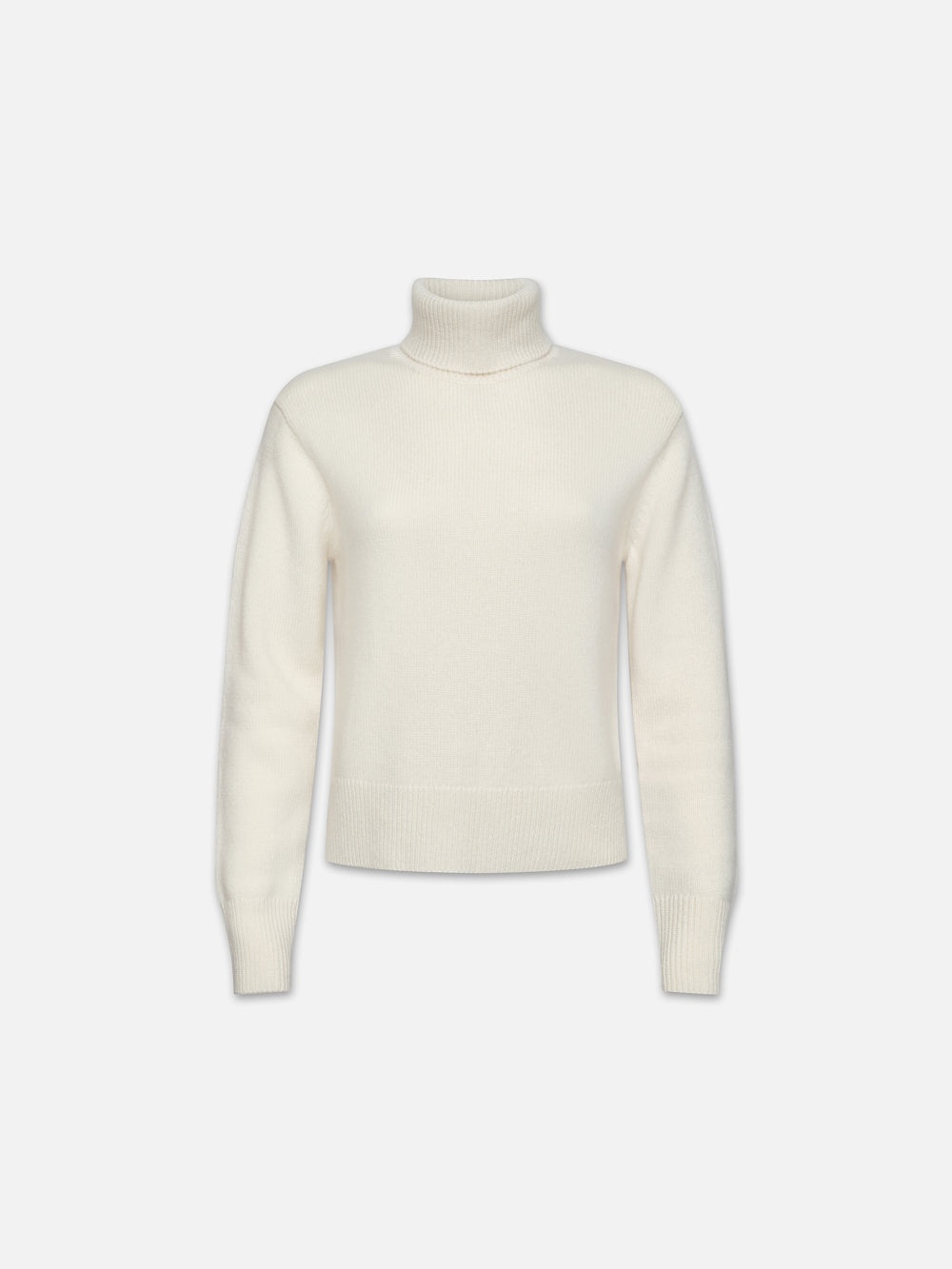 Cashmere Turtleneck Sweater in Cream - 1
