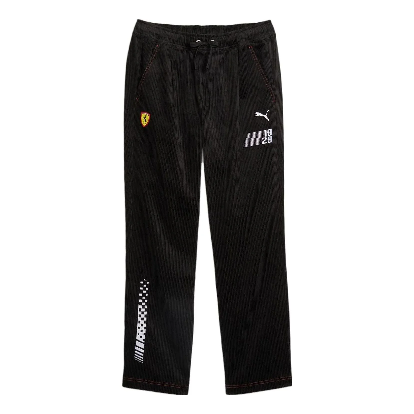 PUMA x Ferrari Race Garage Crew Mens Pants Logo 621121-01 - 1