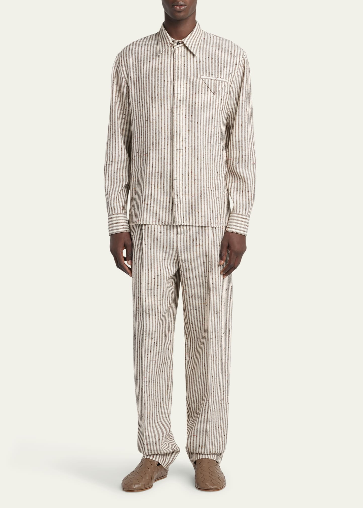 Men's Knotted Stripe Button-Down Shirt - 2