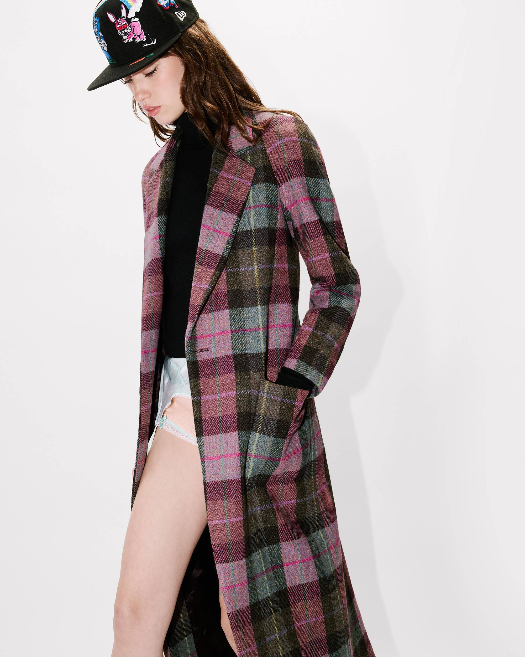 Long tailored jacket in Harris tweed - 6