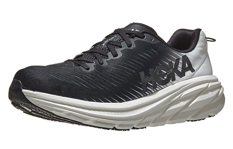 (WMNS) HOKA ONE ONE Rincon 3 Wide 'Black White' 1121371-BWHT - 2