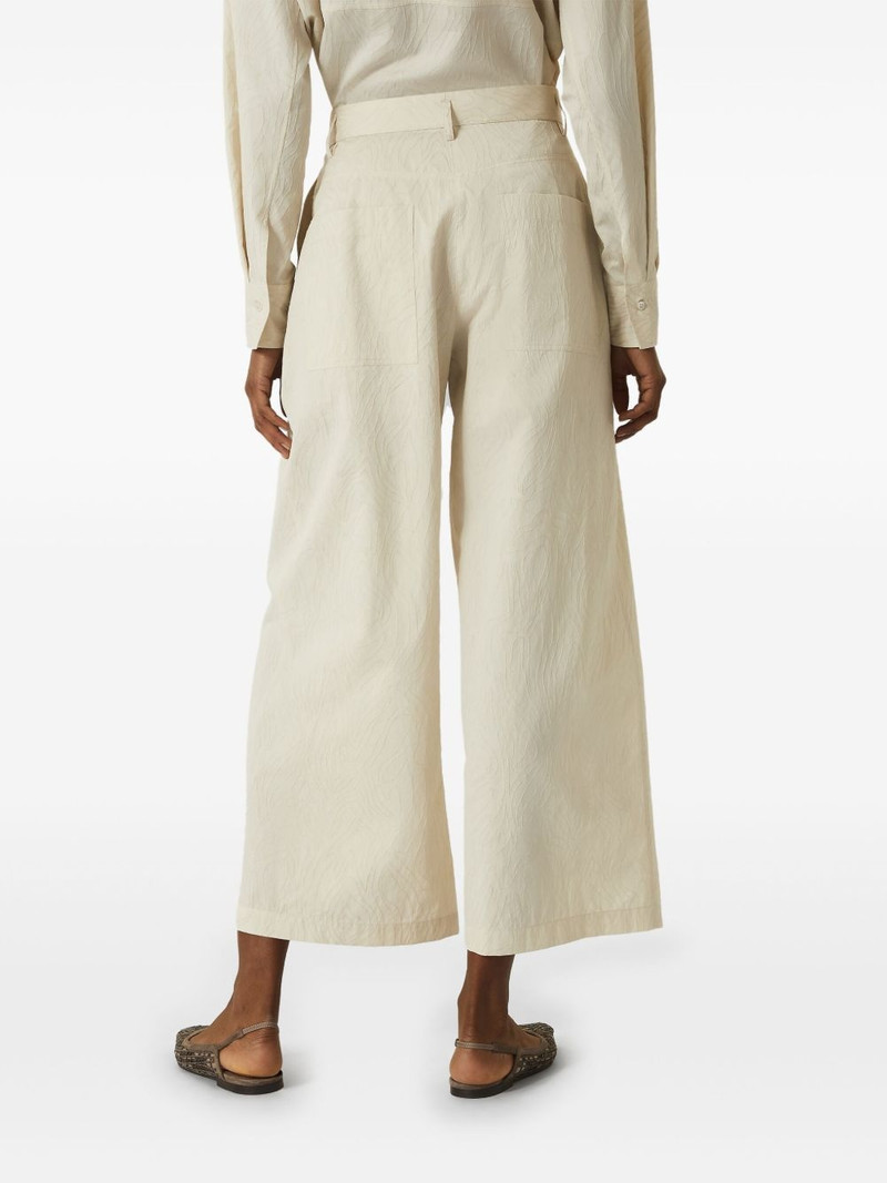 wide-leg cropped trousers 4