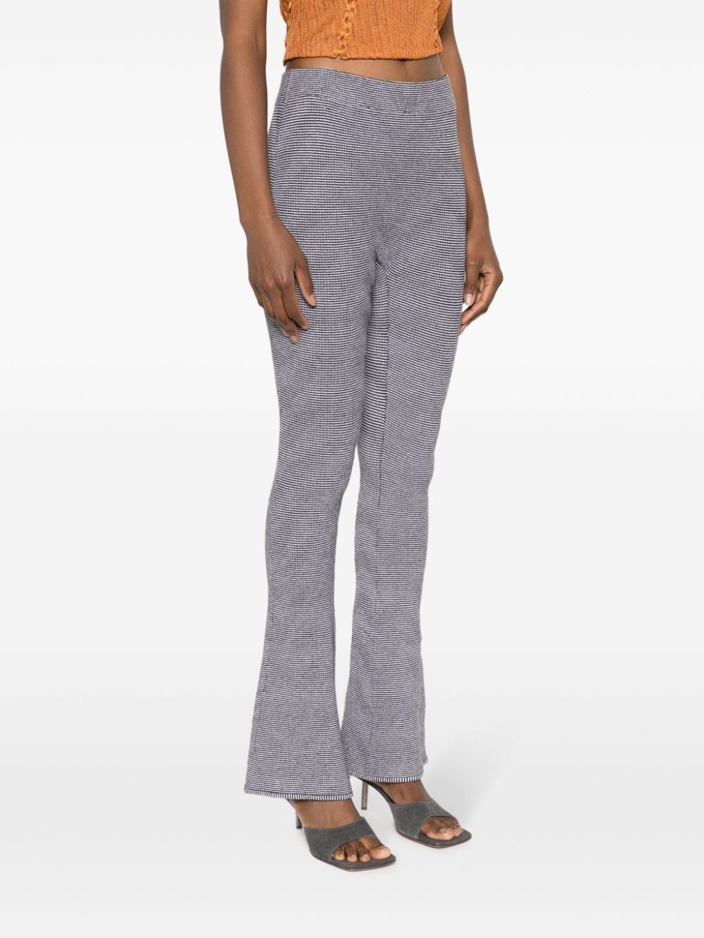 Tent mid-rise flared trousers - 3