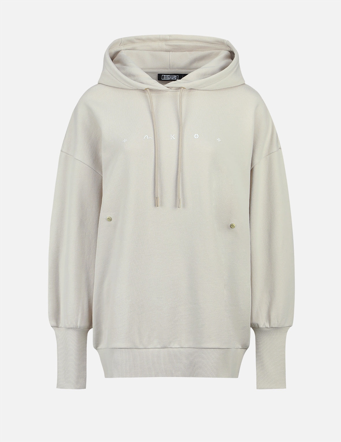 Logo Embroidery and Kamon Print Hoodie - 2