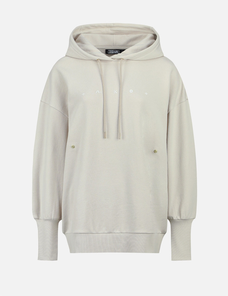 EVISU Logo Embroidery and Kamon Print Hoodie outlook