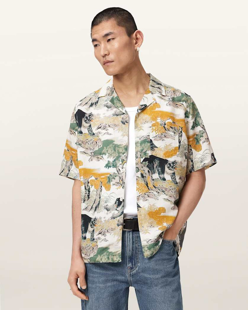 WADER SHORT SLEEVE LINEN BLEND SHIRT 6