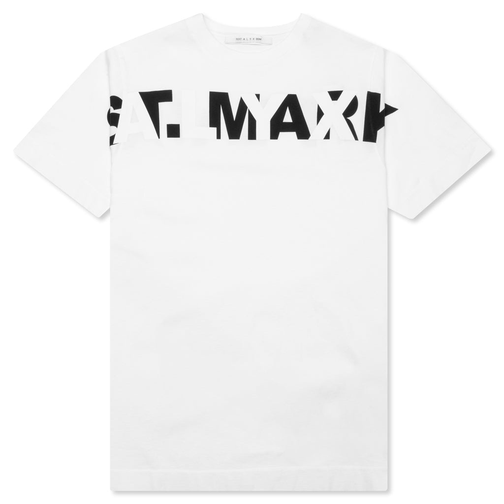 INVERTED LOGO S/S TEE - WHITE - 1