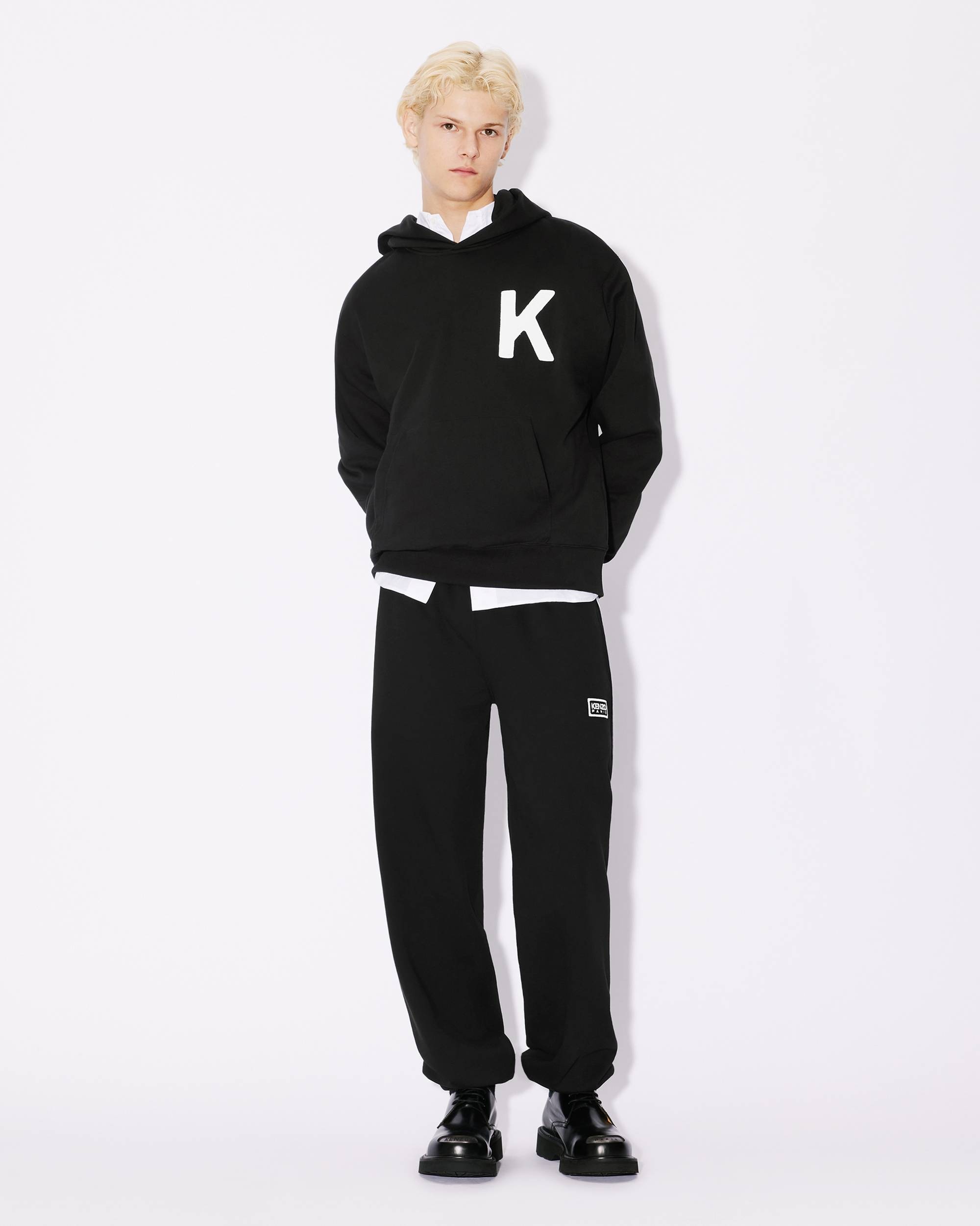 'KENZO Paris' embroidered classic two-tone jogging bottoms - 3