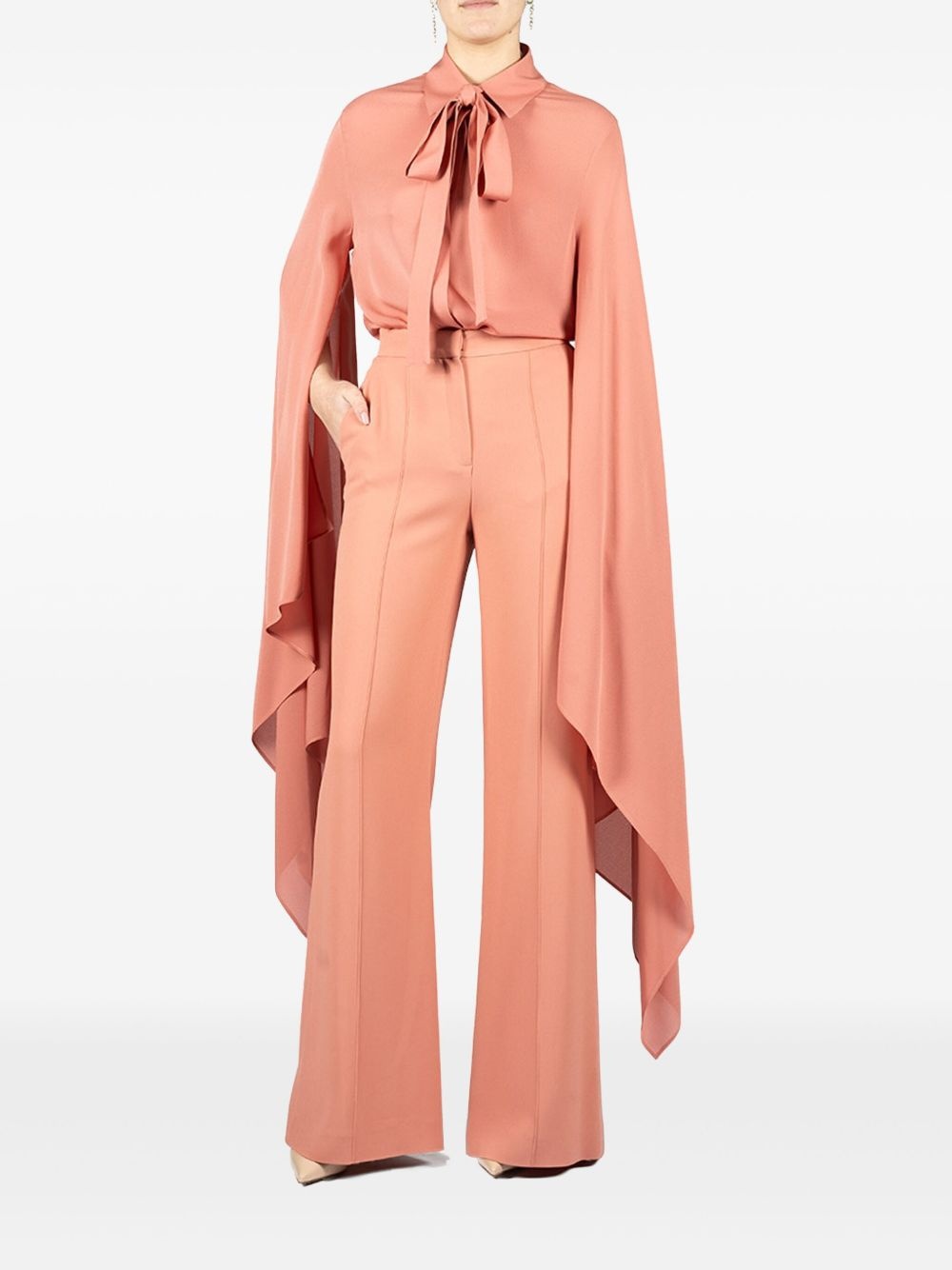 draped-sleeve shirt - 3
