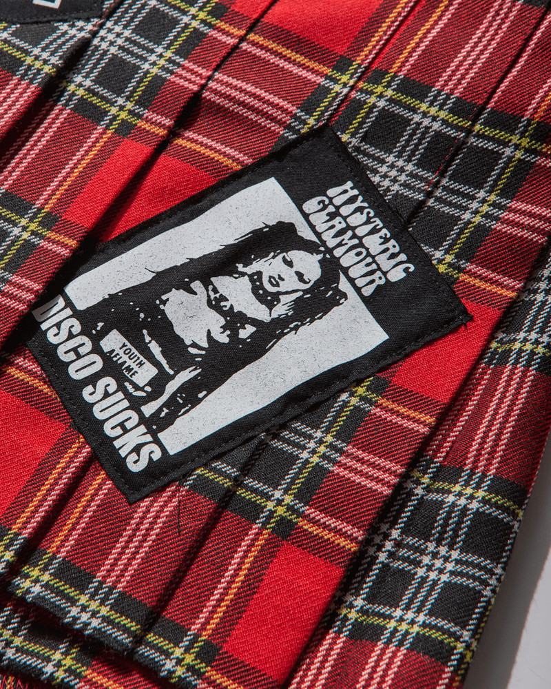 Women's Disco Sucks Pleated Shorts Red 3