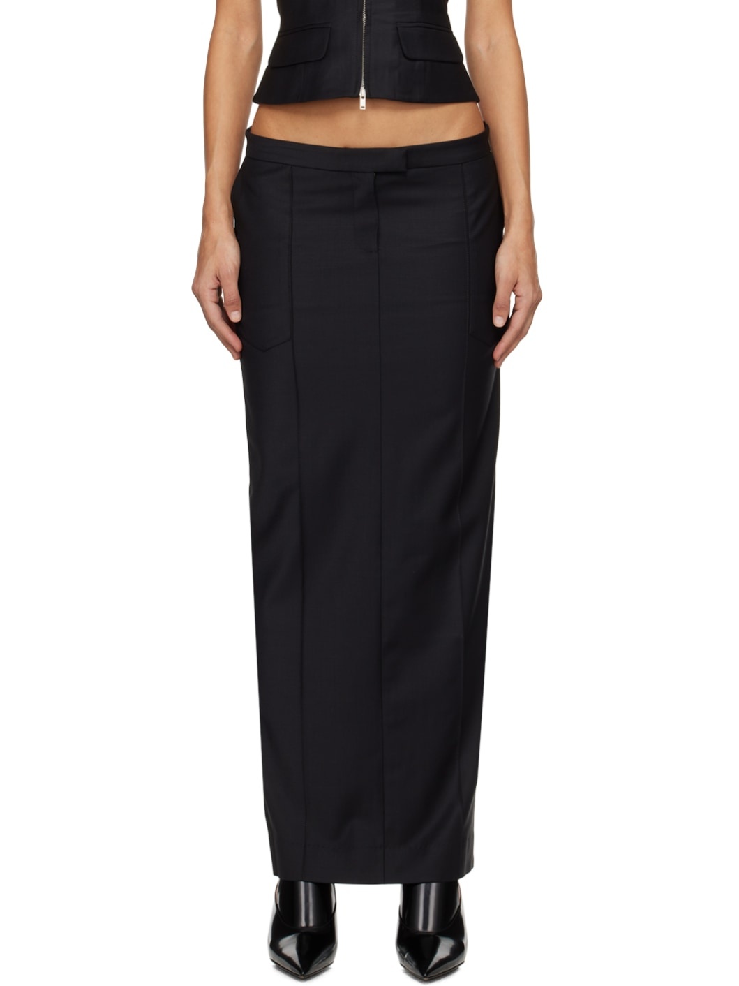 Black Alalu Maxi Skirt - 1