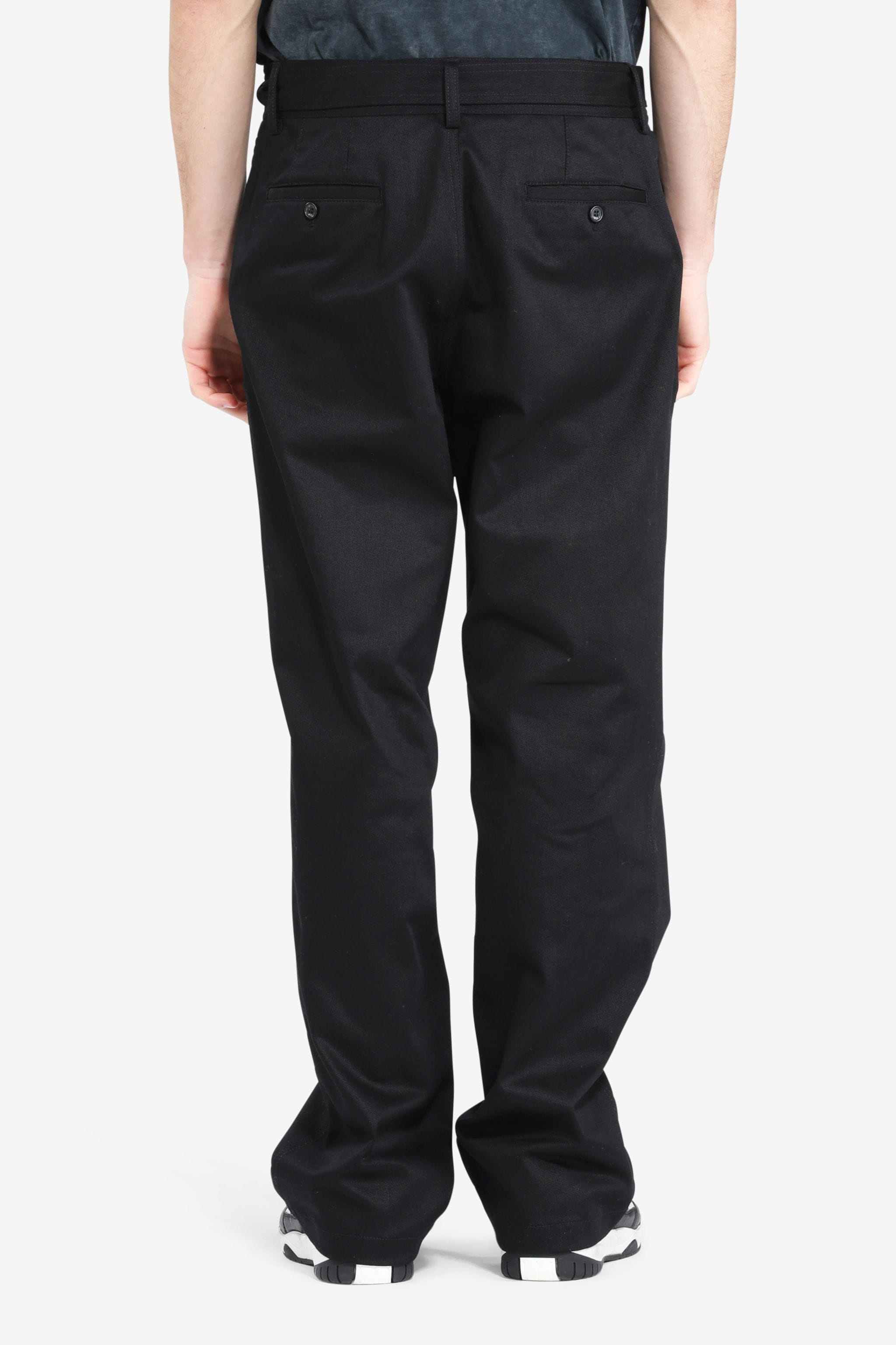 BELTED STRAIGHT-LEG TROUSERS - 2