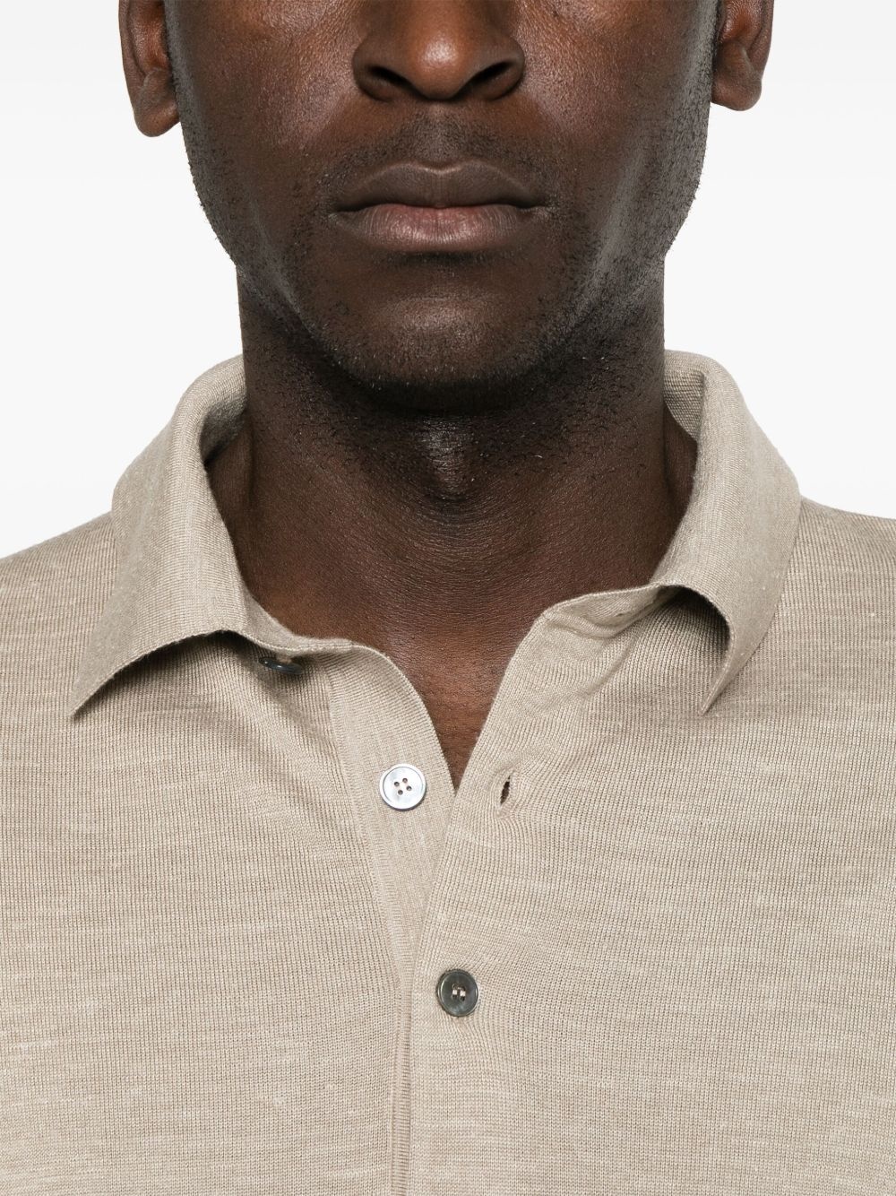 fine-knit polo shirt - 4