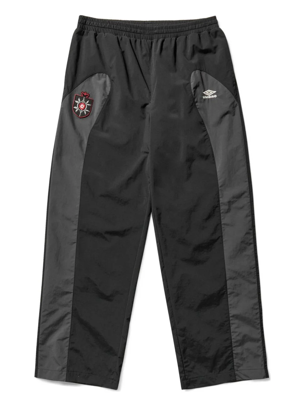 panelled logo-patch track pants - 1