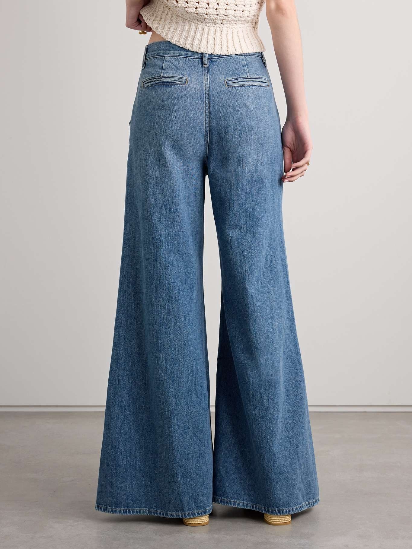 FRAME The Extra high-rise wide-leg jeans | REVERSIBLE