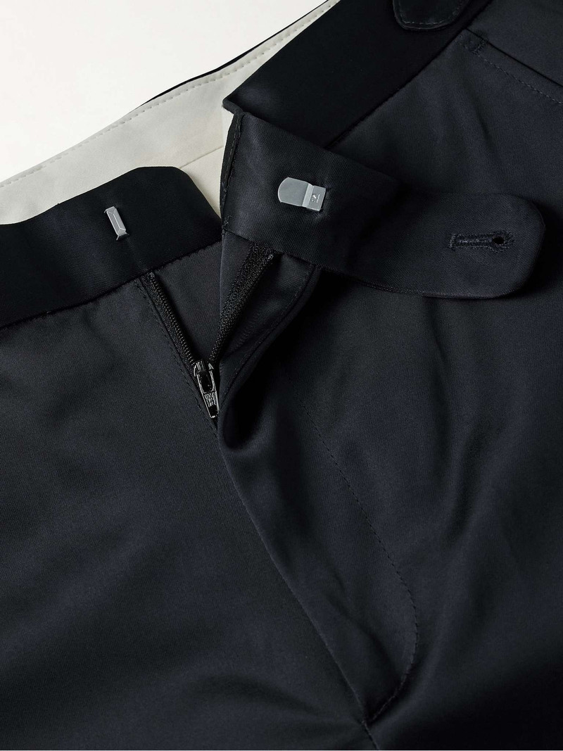 Major League Straight-Leg Striped Satin Trousers 6