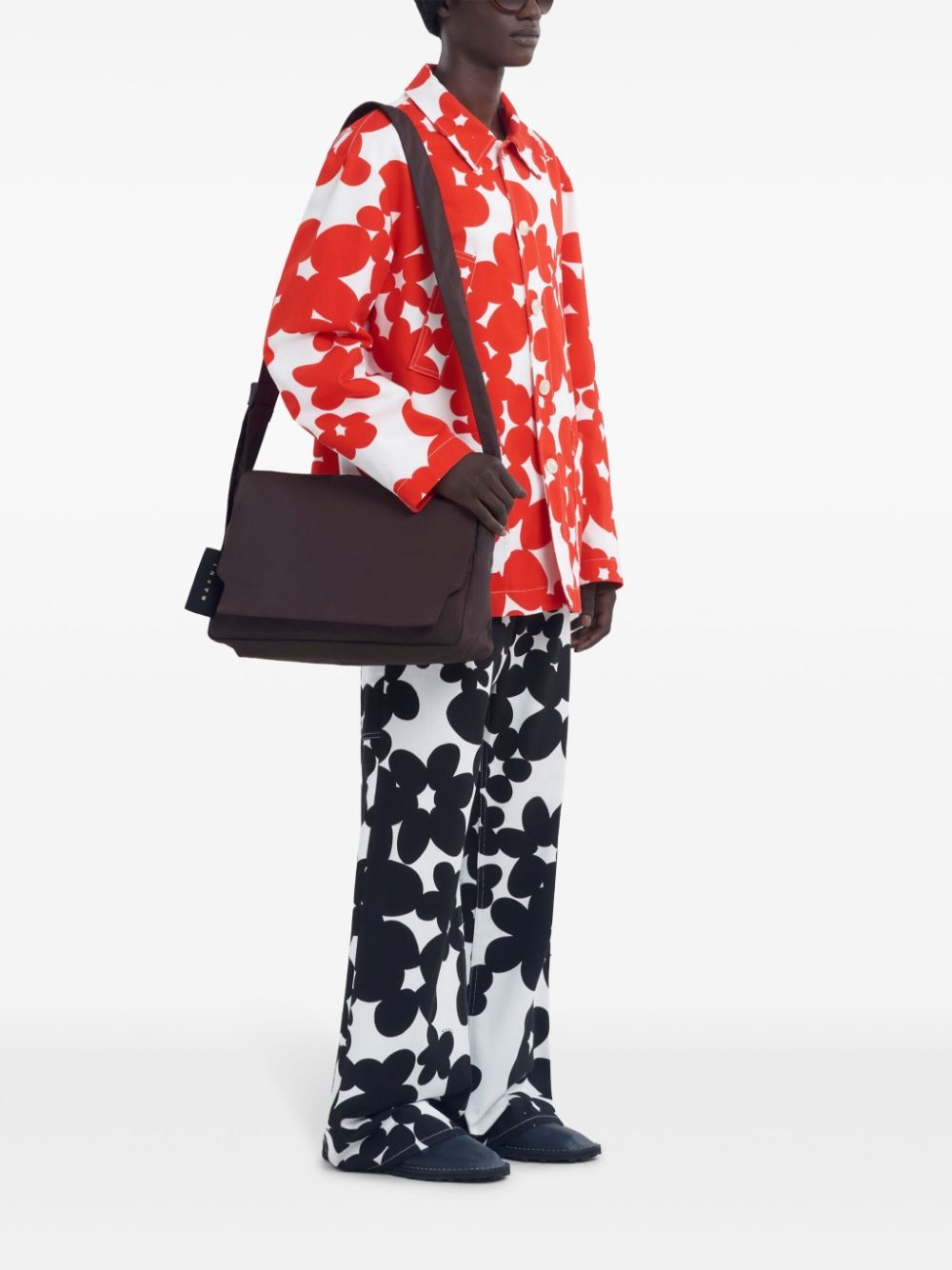 floral-print cotton jacket - 2