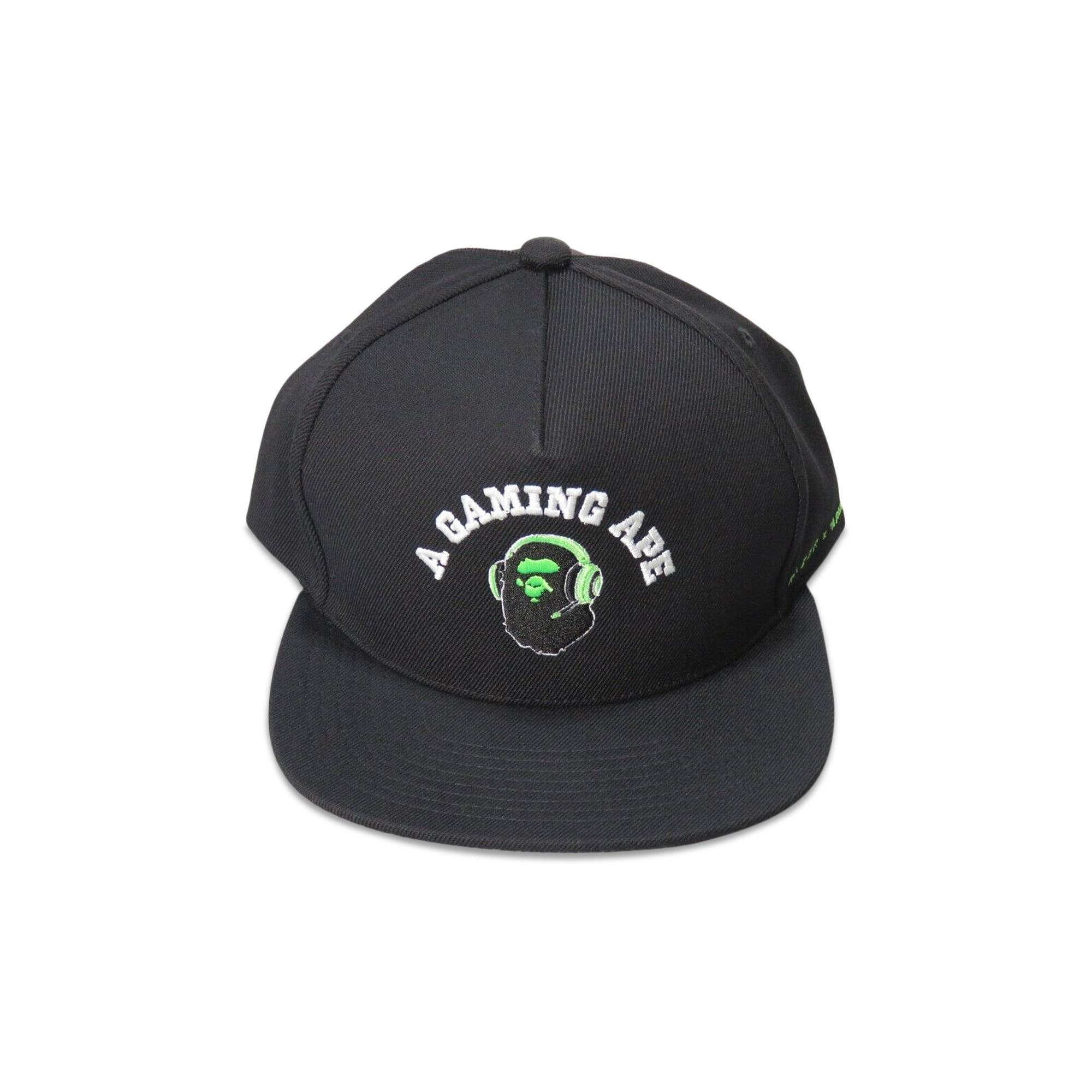 A BATHING APE® BAPE x Razer Snapback Cap 'Black' | REVERSIBLE