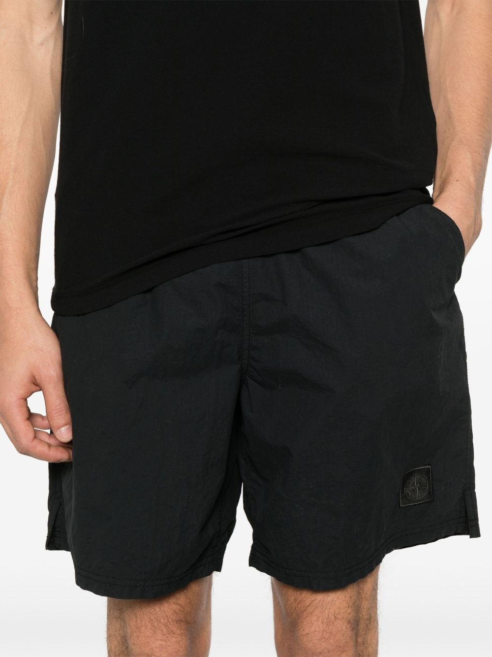Compass-motif track shorts - 5