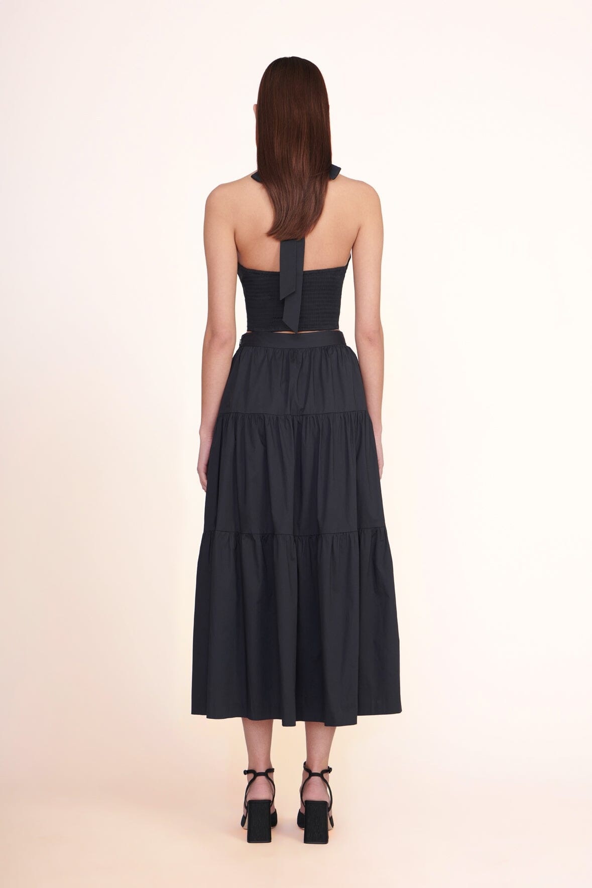 STAUD SMOCKED KAI TOP | BLACK - 4