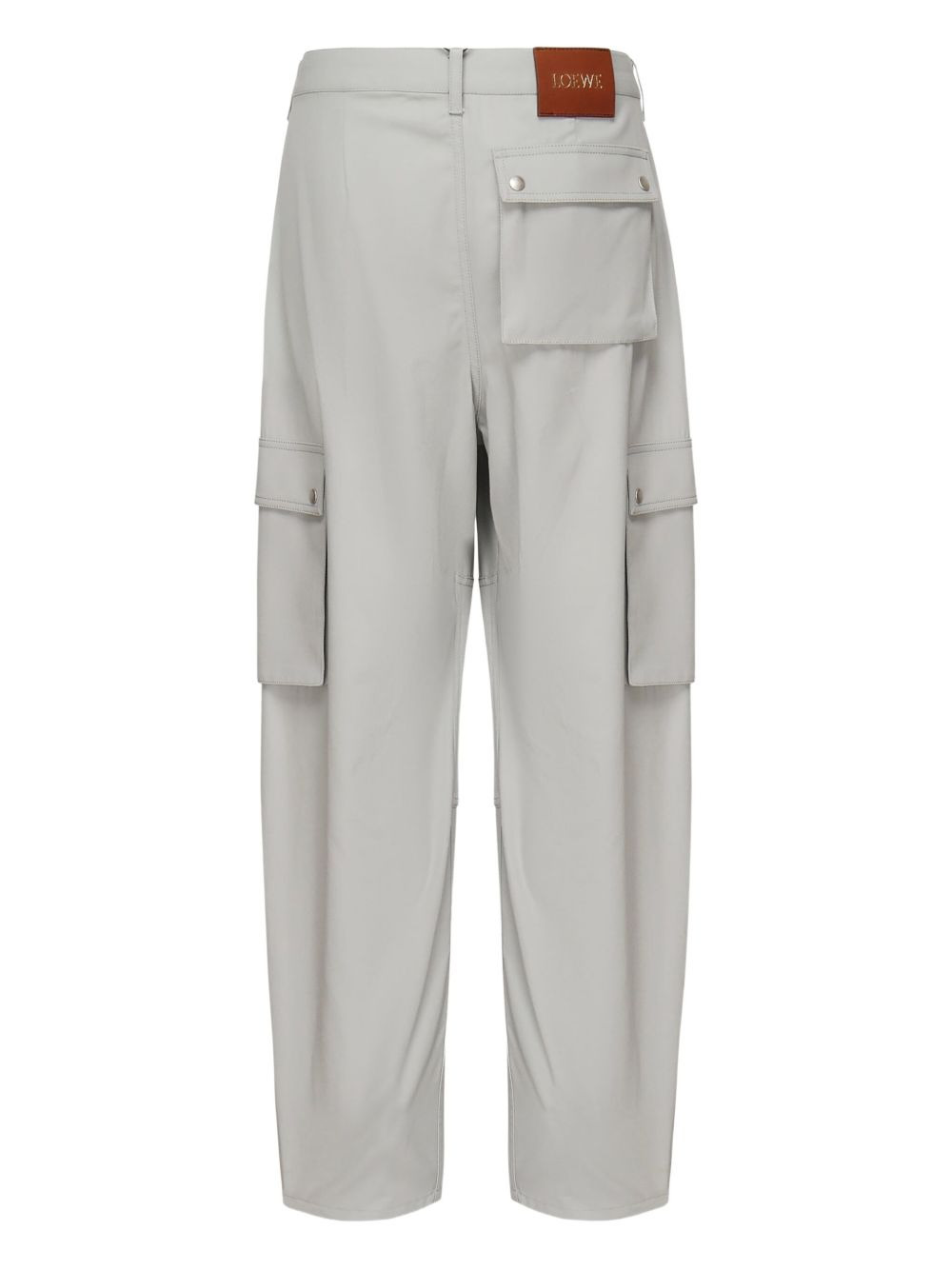cargo-pockets straight-leg trousers - 2