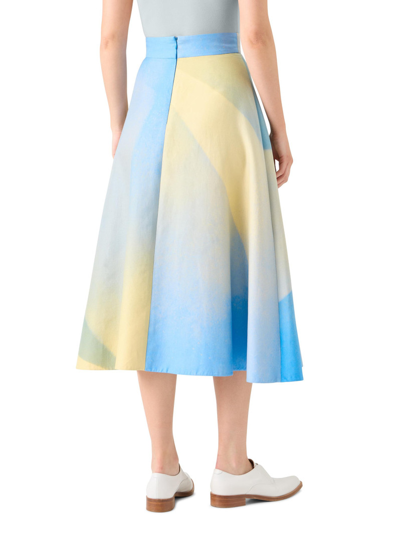 Women's Sunbeam Print Cotton Midi-Skirt 4