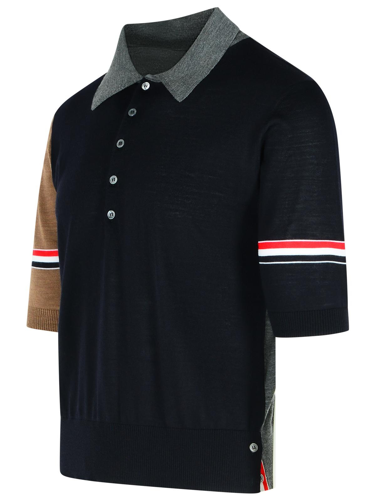Thom Browne 'Fun' Multicoloured Virgin Wool Polo Shirt Men - 2