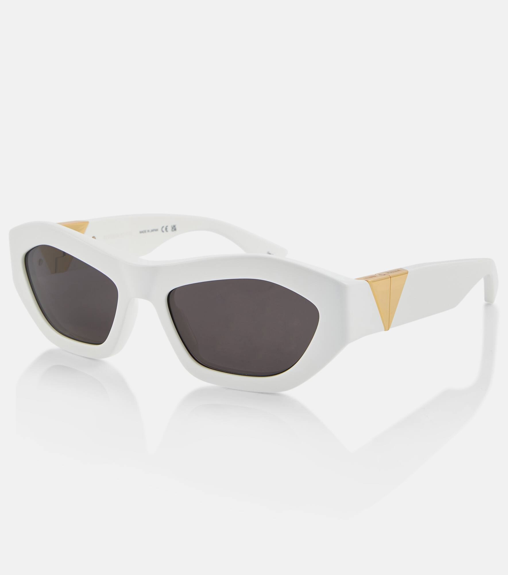 Angle hexagonal cat-eye sunglasses - 4