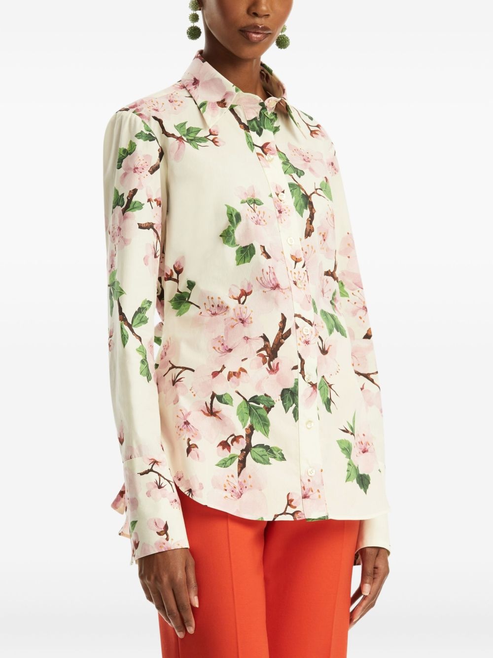printed poplin shirt - 4