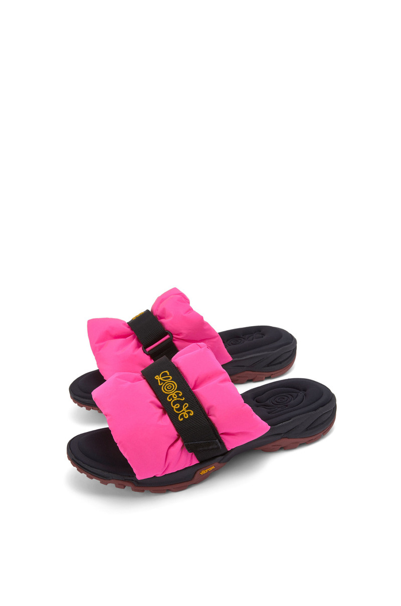 Loewe Pleated slide in nylon outlook