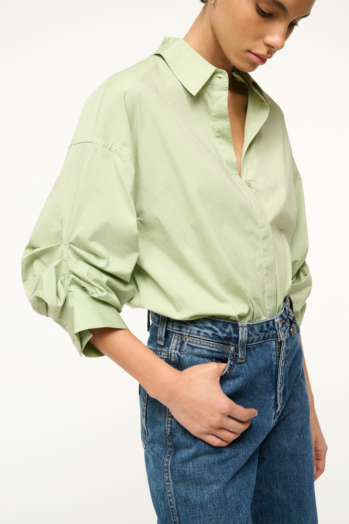STAUD TRAVERSE BODYSUIT PALE JADE - 6