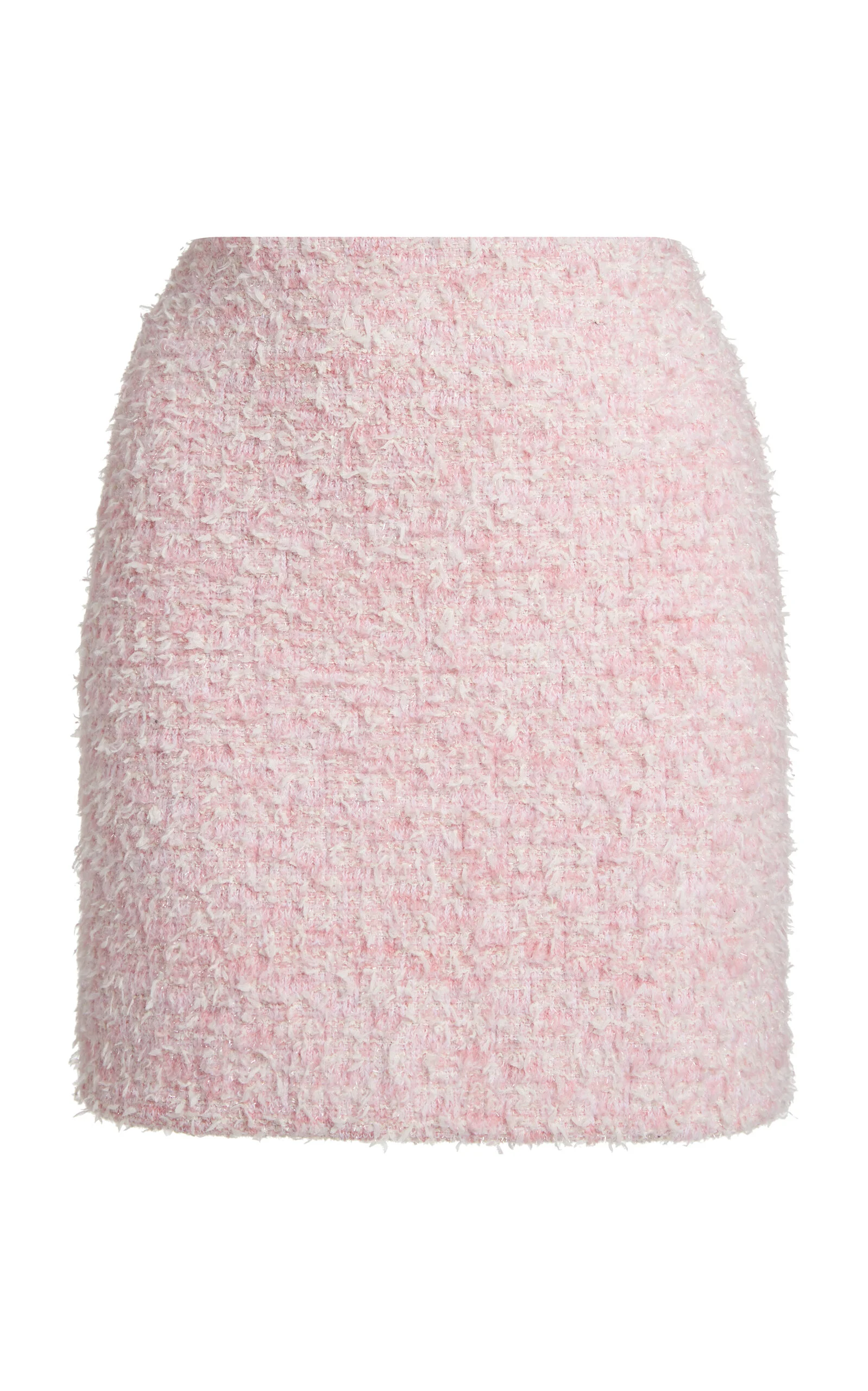 Cotton Tweed Mini Skirt pink - 1
