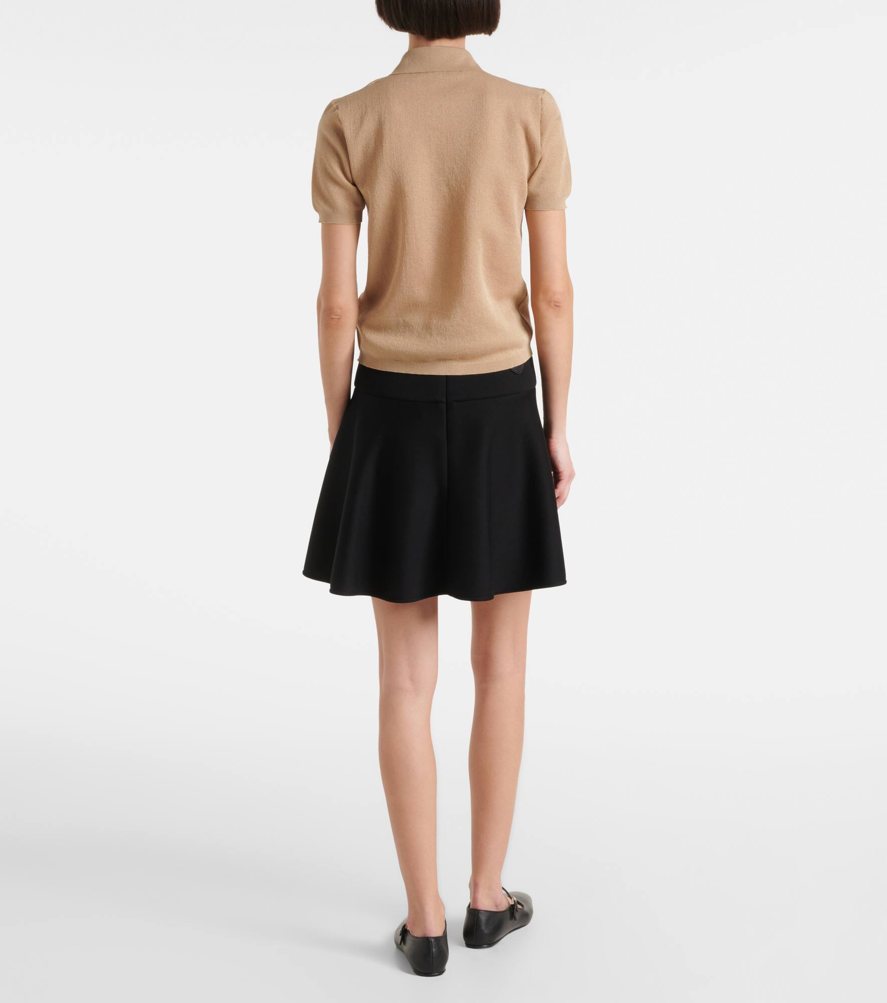 Logo cotton-blend polo shirt - 3