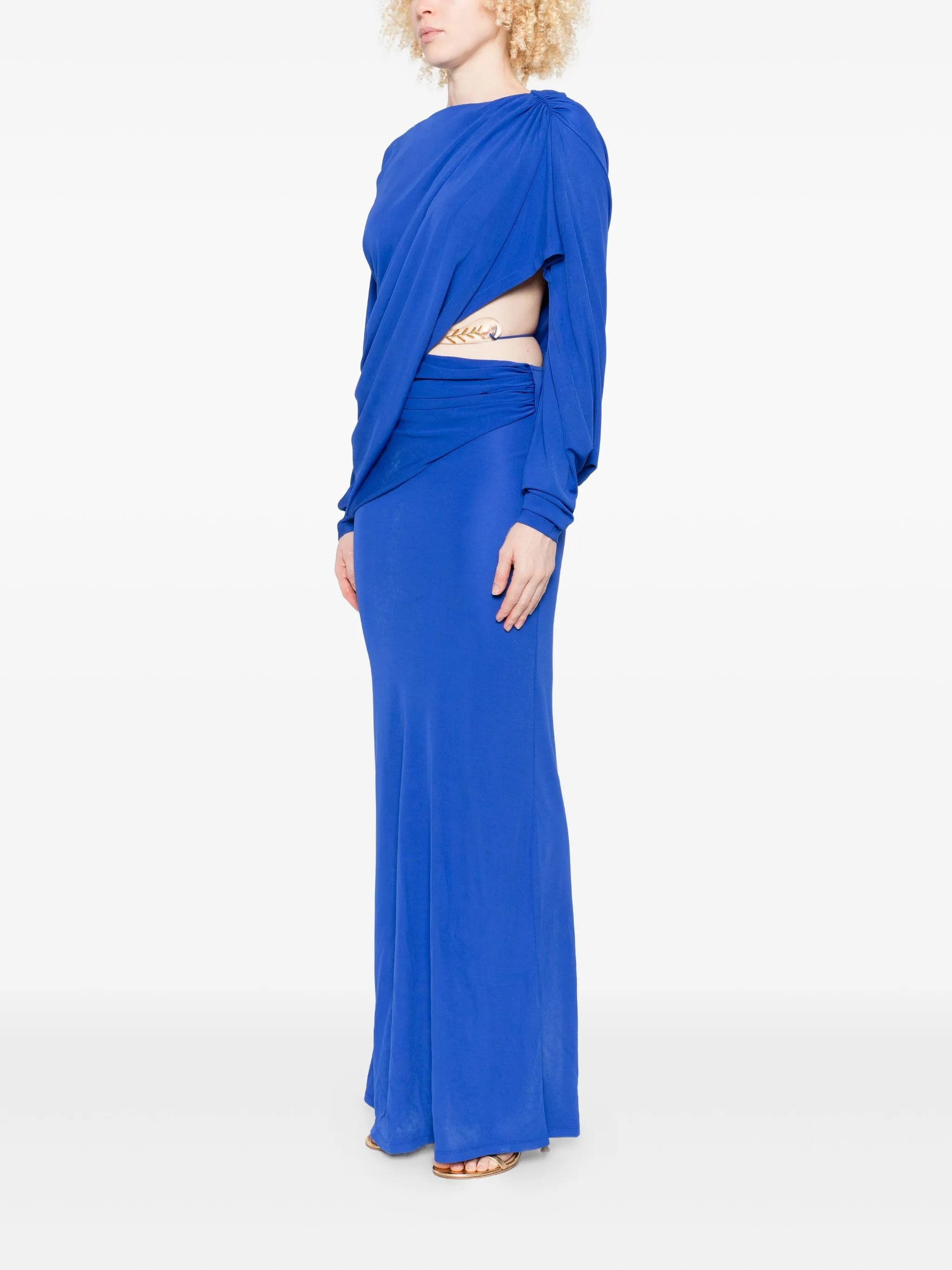 Christopher Esber Encased Nature Draped One-shoulder Dress - 3